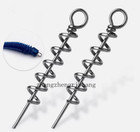 Fishing Soft Lures Spring Twist Lock Bait Worm Keeper For Crank Hook Soft Lures