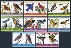 Nevis 407-414 Ab Imperf mnh mi 252b-259b 268b-275b  John Audubon s Birds 1985 