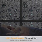 Rabbitgoo Floral Window Film 3d Rainbow Decorative Stained Static Cling For Home