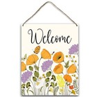 Welcome Sign For Front Door  Spring Summer Wood Hanging Housewarming Gift -32