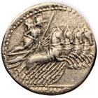 Denarius Vibius Pansa Apollo Minerva Quadriga Roman Republic Ancient Silver 4p