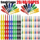 Lot Hook Clip Mini Grabber Test Probe Lead Wire Kit For Multimeter Test Probe