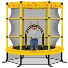 Kids Trampoline W  Safety Net Indoor Outdoor Fun Durable Round Structure 55 Inch