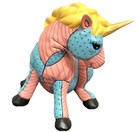 Vintage Kimple Mold Blue   Pink Hand-painted Ceramic Unicorn