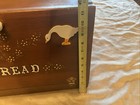 Vintage- Wooden Bread Box Featuring Geese