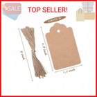 200pcs Kraft Paper Gift Tags With Free Natural Jute Twine  Blank Price Tags