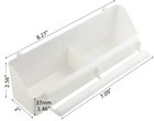 Lot Of 2 Bird Cage Double Plastic Seed Water Feeder Plastic White Cup - 148