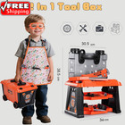 Kids Tool Set  Toddler Tool Bench  Pretend Construction Play Kit