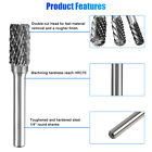 5pcs 1 4   Tungsten Carbide Burr Die Grinder Shank Set 6-14mm Rotary Drill Bits
