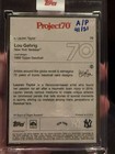 Topps Project 70 Lou Gehrig By Taylor Artist Proof Ap 41 51 Silver Frame  70