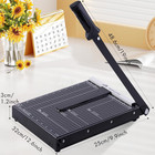 12    Heavy Duty Metal Paper Cutter - 15 Sheet High Capacity Guillotine Trimmer Wi