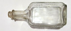 Antique Lucky Tiger For Scalp   Skin Irritations  Embossed Clear Glass Bottle