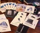 Vintage Apple Imac To Go Brochure Display Holder W  Original Pamphlets 2000
