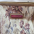 Vintage Jordache Luggage Tapestry Train Case Cosmetic Vanity Bag Floral