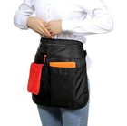 Waterproof Server Apron For Women With 7 Pockets quickly Put On And Take Black