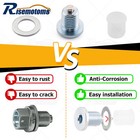 Low Profile Magnetic Drain Bolt Plug For Kawasaki Klr650 Klr 650 1987-2024 2025