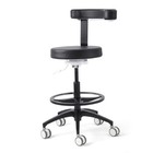 Jmu Dental Doctor 360   Assistant Stool Mobile Chair Adjustable Height Pu Leather