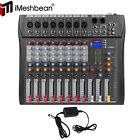 8 Channel Pro Power Mixer Audio Mixing Console 16 Dsp  W usb 110-220v Bluetooth
