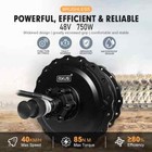 20 24 26 Inch Snow Fat E-bike 48v 750w Rear Hub Motor Wheel Conversion Kit