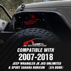 4pcs Front   Rear Inner Fender Liners For 07-18 Jeep Wrangler Jk   Jku Unlimited