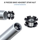 6 Pcs Bike Headset Star Nut