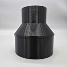 Woodstock W1044  4in To 2 5in Reducer  Black 70136 4inch To 2 5inch  4  To 2 5 