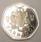 1973 Barbados One 1 Dollar Flying Fish Coin Proof