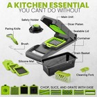 16 In 1 Vegetable Chopper Onion Chopper Fruits Slicer Potatoes Peeler Vegetab   