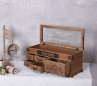 Wooden Box Vintage Sewing Box Display Case Showcase Antique