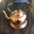 Vintage Copral Made In Portugal 6 Cup Copper Brass Tea Pot Cleaned   Tested