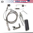 Universal Gas Pedal   24  Stainless Throttle Cable Bracket Spring Kit Hot Rod
