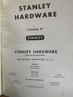 Stanley Tools Catalogue 81 1958 Sc