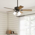 Hunter - Swanson 44-inch Indoor New Bronze Energy Star Ceiling Fan With Dimmable