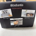 Brabantia Fall Front Bread Bin Large Stackable Magnetic Steel Bin Fresh White K5
