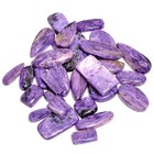 500 Carats Purple Charoite Loose Gemstone Wholesale Cabochons Lot 20 Pcs