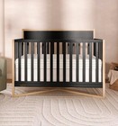 Cunas Para Bebes Convertible Cama Para Ni  os Marco Wooden Baby Crib Matte Black