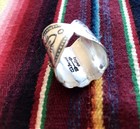 Darryl  Becenti Navajo Sterling Silver 1    Cigar Band Ring Signed Size 8