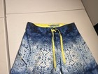 Pelagic Shorts Men s 34 Blue Sharkskin Fish Board Swim Performance Polyester