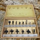 Freud 90-100 Professional Woodworking Router Bit Set Very Good   ships Free  
