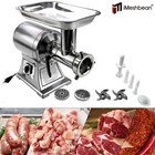 1 5hp 1100w Commercial Electric Meat Grinder Stainless Steel 550lbs h Heavy Duty