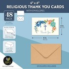 48 Pack Religious Thank You Cards  Christian Blank Notes With Envelopes  4 X 6 
