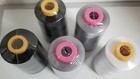 Lot Of 5 Big Quality Sewing Machine Serger Thread Spools 6000 Yards Per Cone