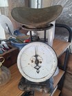 Toledo Scale Co  Antique Family Scale Cast Iron White Dial Vintage Mercantile