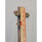 Mexican Hand Crafted 5  Cross Metal   Wood Catholic Milagros Vintage Folk Art