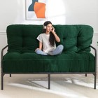  8  Futon Mattress Size  Ultra Thick Boucle Futons Sofa Couch Bed Full Green