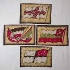 Vintage Tobacco Felt Flannel Flags Old Europe 5 25  X 3 5  