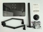 Vivo Dual Monitor Desk Stand Adjustable Mount W  Glass Base Stand-v002fg
