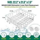      Wd28x10384 Dishwasher Lower Dishrack Fits Ge Wd28x10165 Wd28x10309     