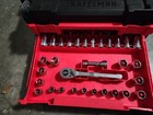 Craftsman Mechanics Tool Set Ratchets Sockets Hex Keys Hard Red Black Case
