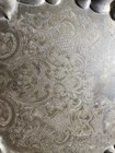 Vintage Solid Brass Tray Ornate Etched Design
